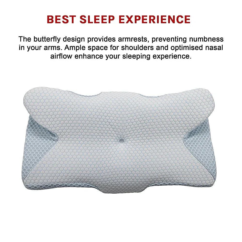 Soft Cervical Pillow for Neck Pain Relief Memory Foam Ergonomic - Mekamart Australia