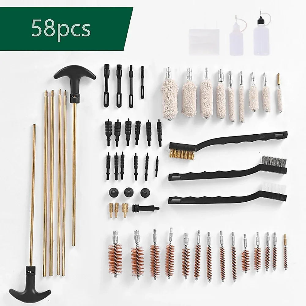 Universal Barrel All-purpose Gun Cleaning Kit for Rifle Pistol Shotgun Muzzleloader - Mekamart Australia