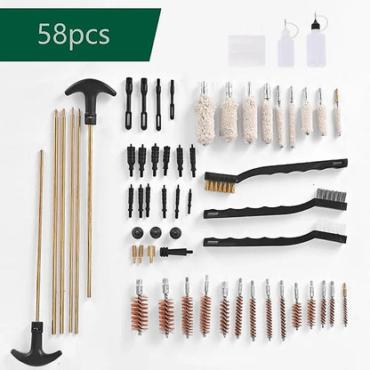 Universal Barrel All-purpose Gun Cleaning Kit for Rifle Pistol Shotgun Muzzleloader - Mekamart Australia