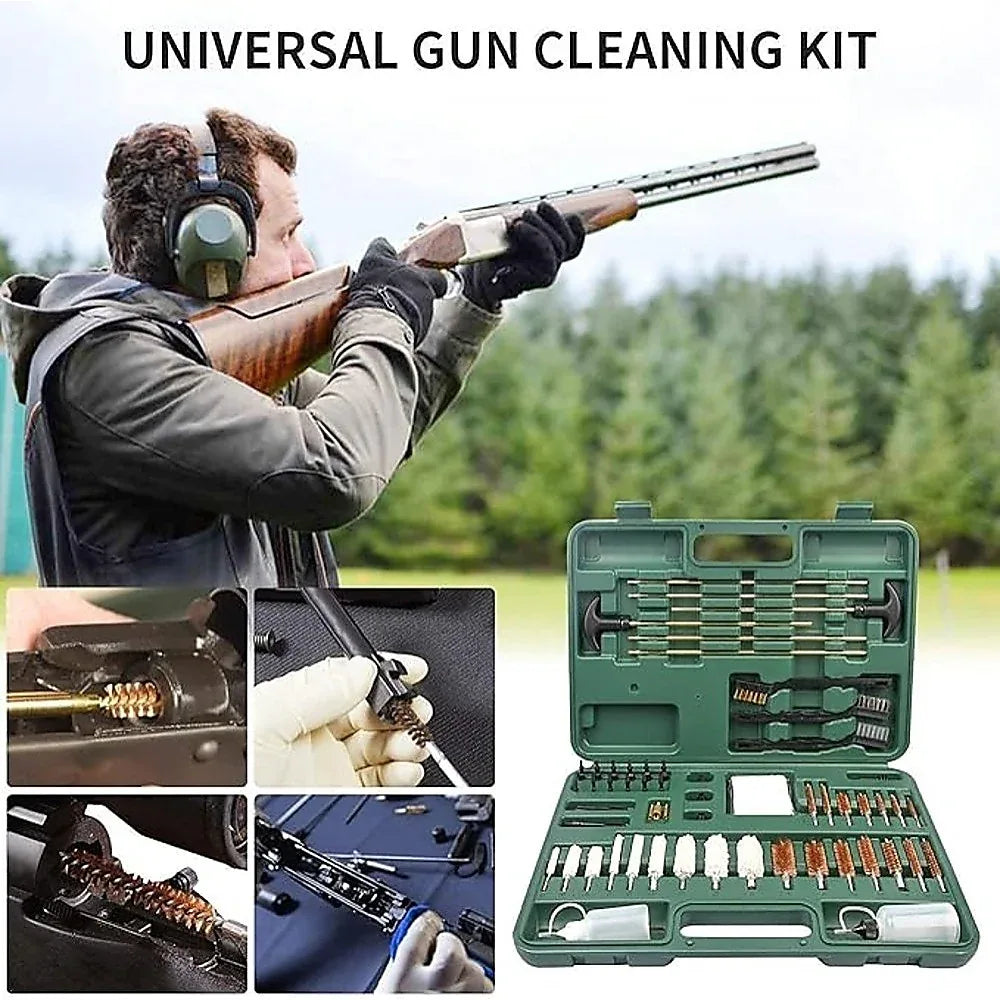 Universal Barrel All-purpose Gun Cleaning Kit for Rifle Pistol Shotgun Muzzleloader - Mekamart Australia