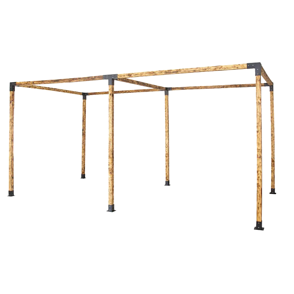 Roof Pergola Gazebo Shed Matte Black Steel Brackets DIY Kits - Mekamart Australia