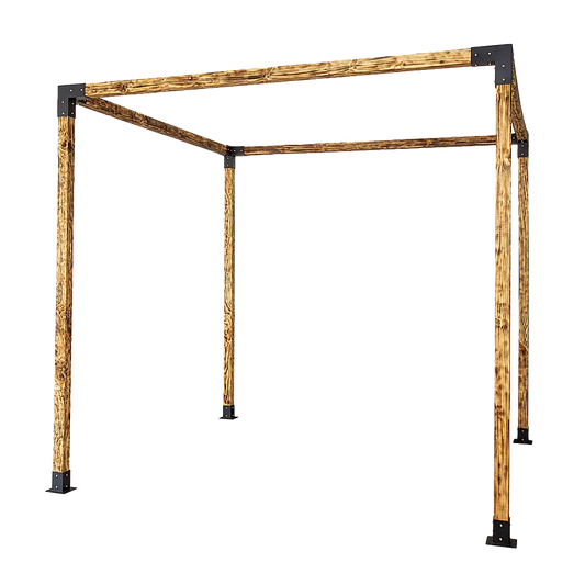 Roof Pergola Gazebo Shed Matte Black Steel Brackets DIY Kits - Mekamart Australia