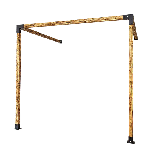 Roof Pergola Gazebo Shed Matte Black Steel Brackets DIY Kits - Mekamart Australia