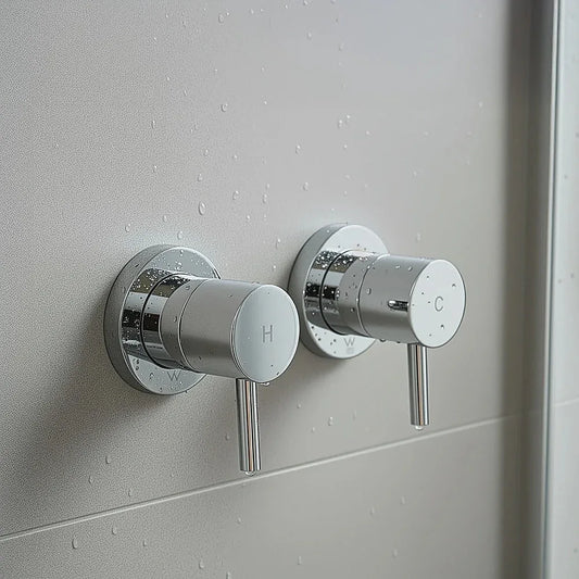 Bathroom Shower Bath Hot and Cold Mixer WATERMARK Certified in Chrome - Mekamart Australia