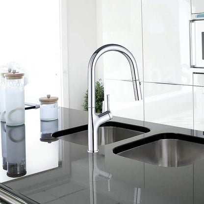 Kitchen Laundry Bathroom Basin Sink Pull Out Mixer Tap Faucet in Chrome - Mekamart Australia