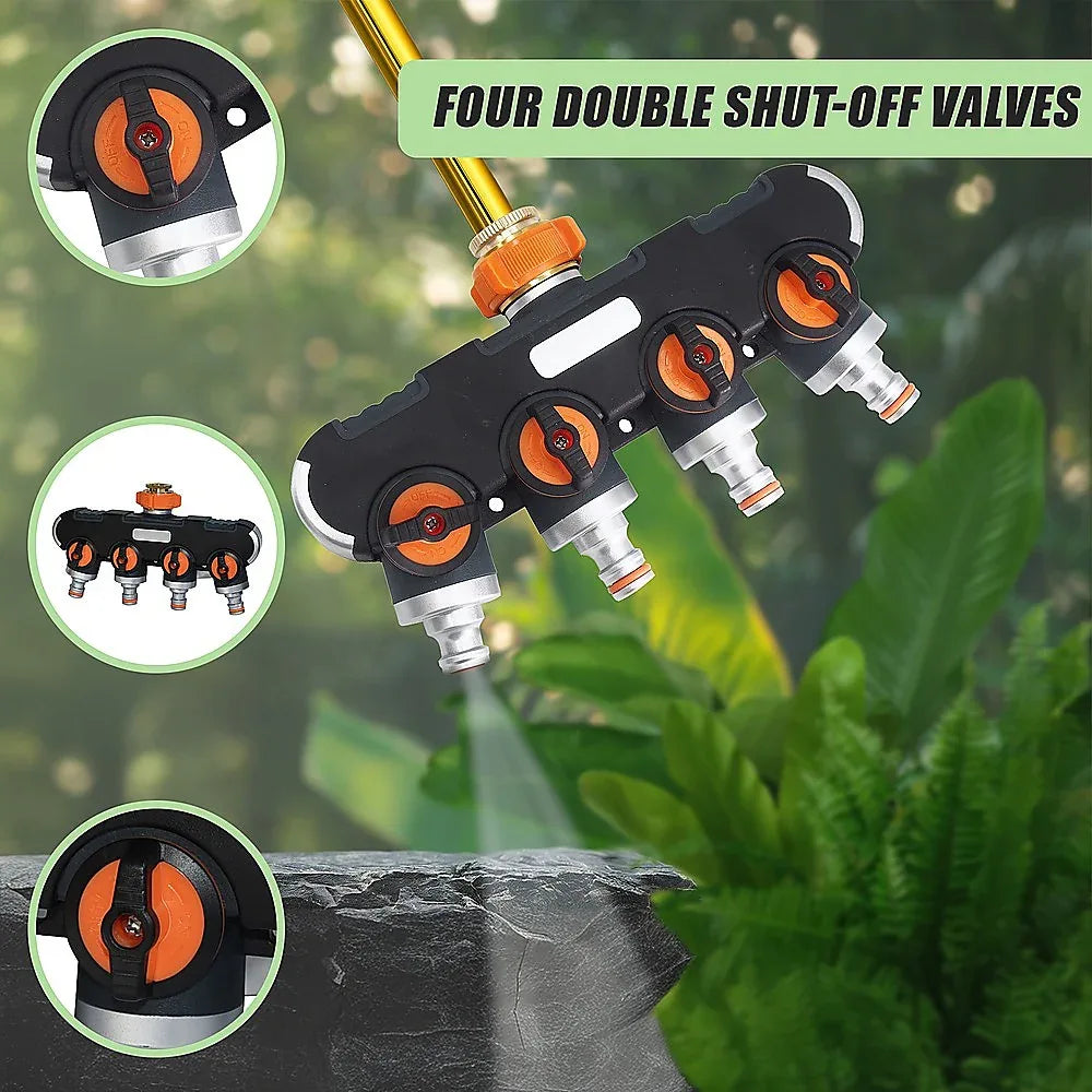 4-Way Water Distributor Garden Irrigation - Mekamart Australia