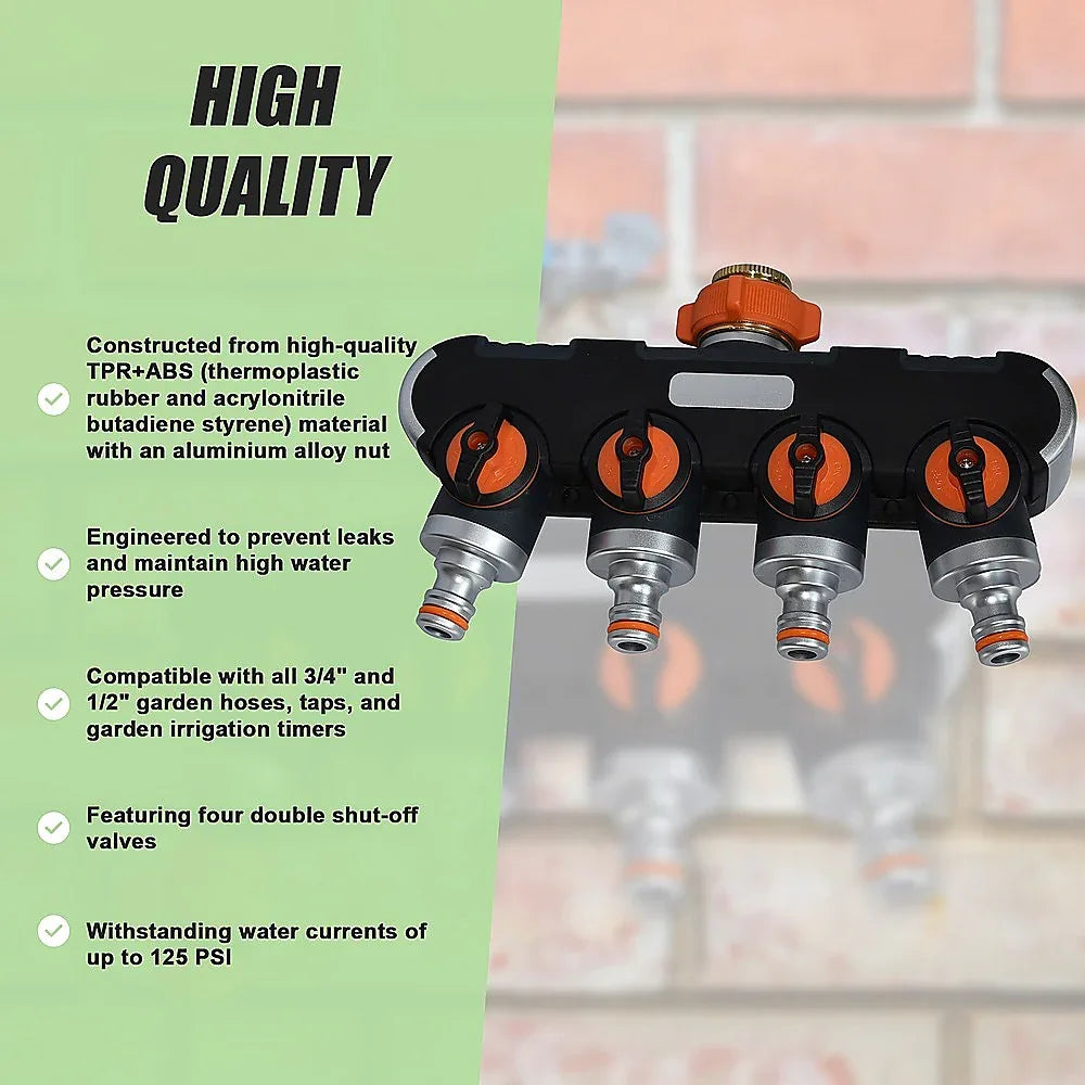 4-Way Water Distributor Garden Irrigation - Mekamart Australia