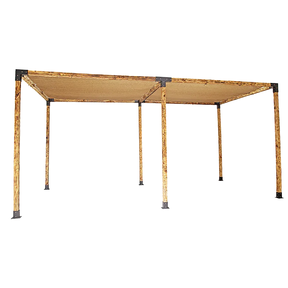 Roof Pergola Gazebo Shed Matte Black Steel Brackets and Coffee Screen DIY Kits - Mekamart Australia