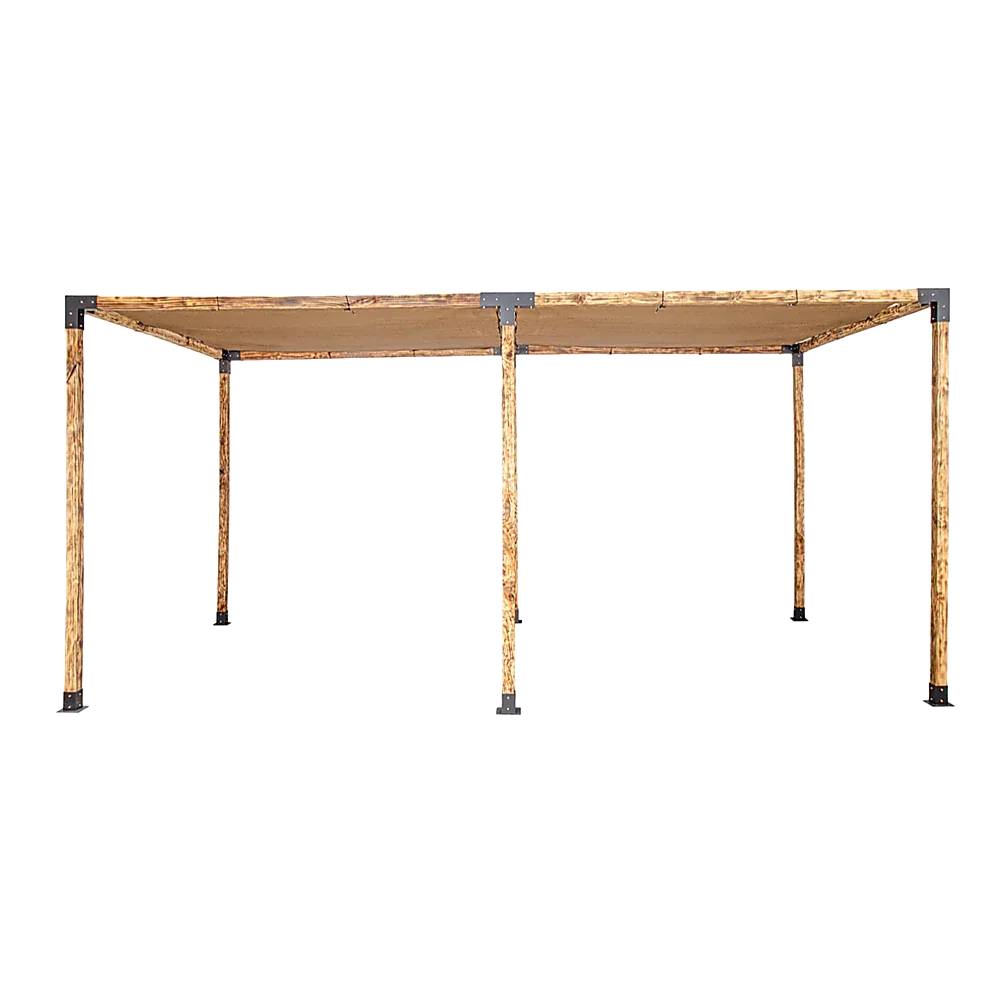 Roof Pergola Gazebo Shed Matte Black Steel Brackets and Coffee Screen DIY Kits - Mekamart Australia