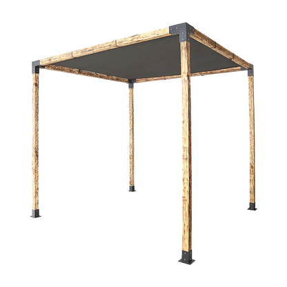 Roof Pergola Gazebo Shed Matte Black Steel Brackets and Black Screen DIY Kits - Mekamart Australia