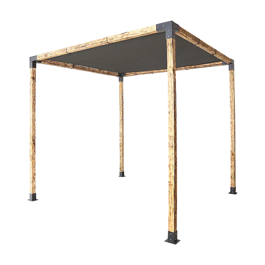 Roof Pergola Gazebo Shed Matte Black Steel Brackets and Black Screen DIY Kits - Mekamart Australia