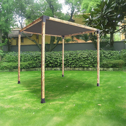 Roof Pergola Gazebo Shed Matte Black Steel Brackets and Black Screen DIY Kits - Mekamart Australia