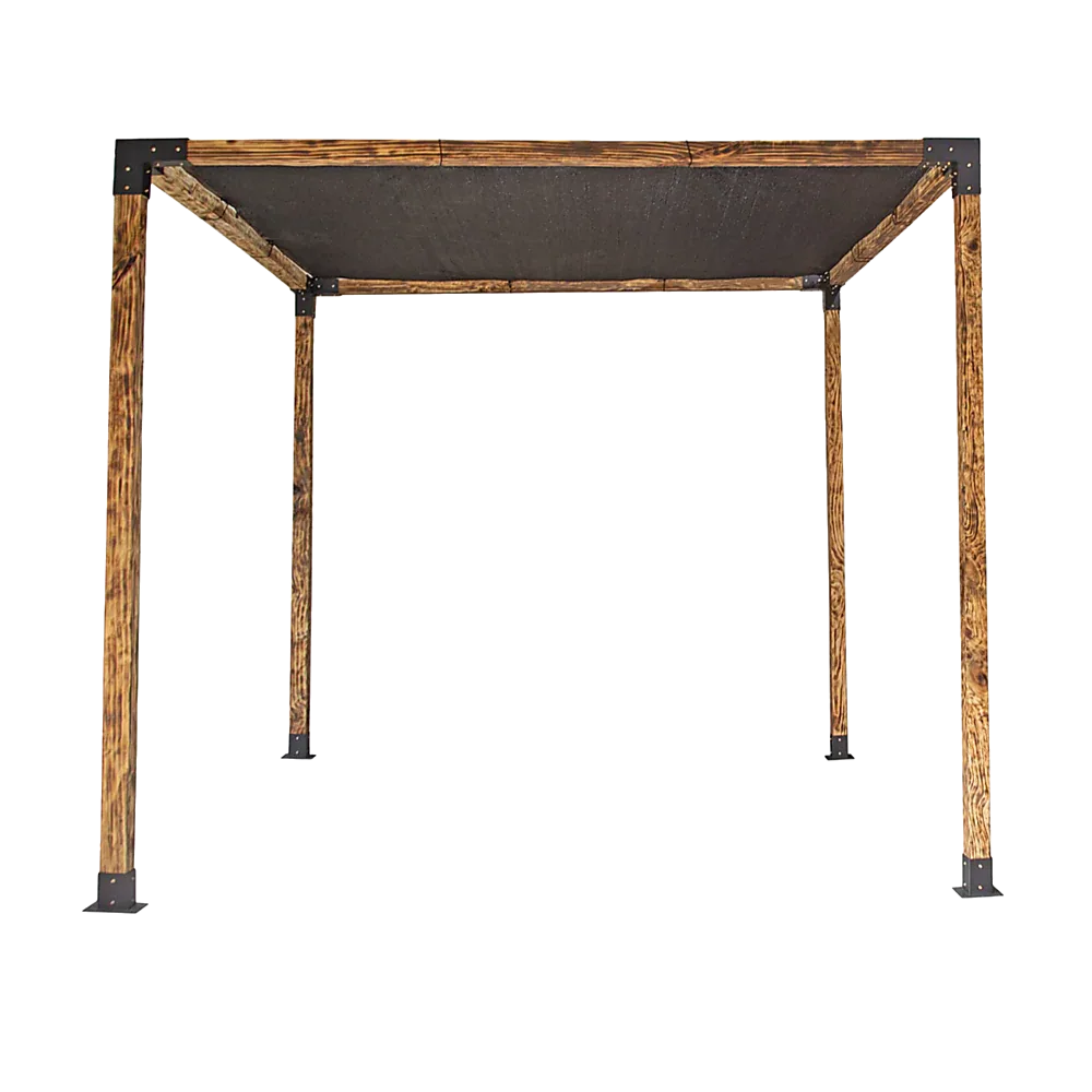 Roof Pergola Gazebo Shed Matte Black Steel Brackets and Black Screen DIY Kits - Mekamart Australia