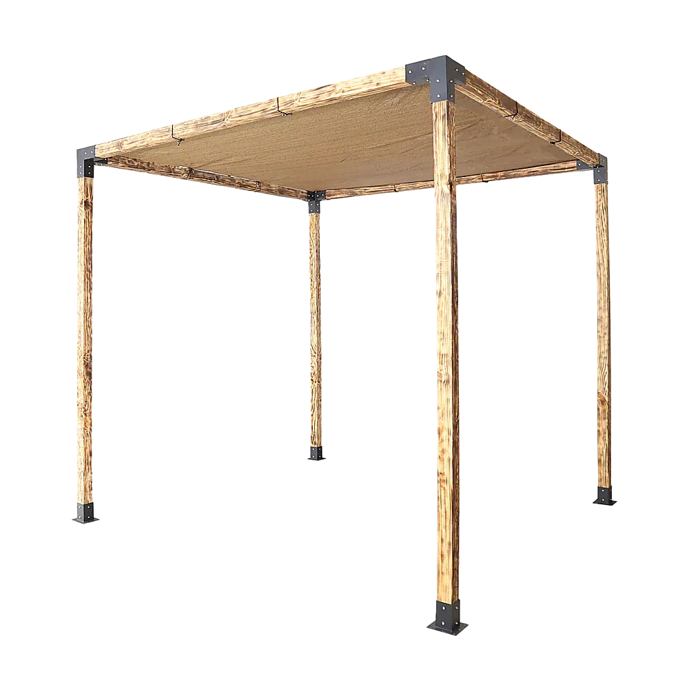 Roof Pergola Gazebo Shed Matte Black Steel Brackets and Coffee Screen DIY Kits - Mekamart Australia