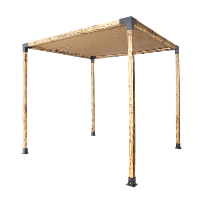 Roof Pergola Gazebo Shed Matte Black Steel Brackets and Coffee Screen DIY Kits - Mekamart Australia