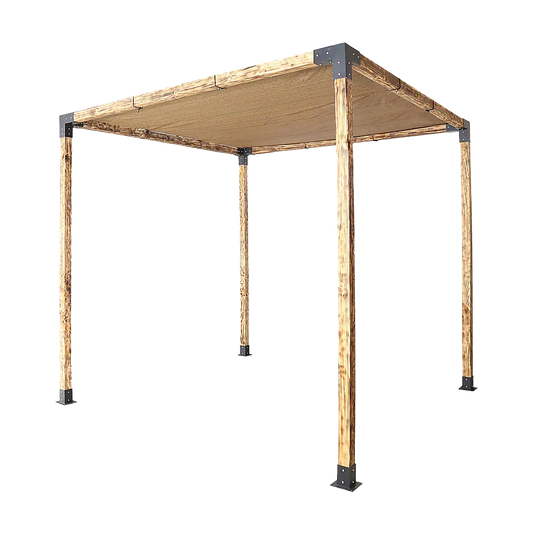 Roof Pergola Gazebo Shed Matte Black Steel Brackets and Coffee Screen DIY Kits - Mekamart Australia