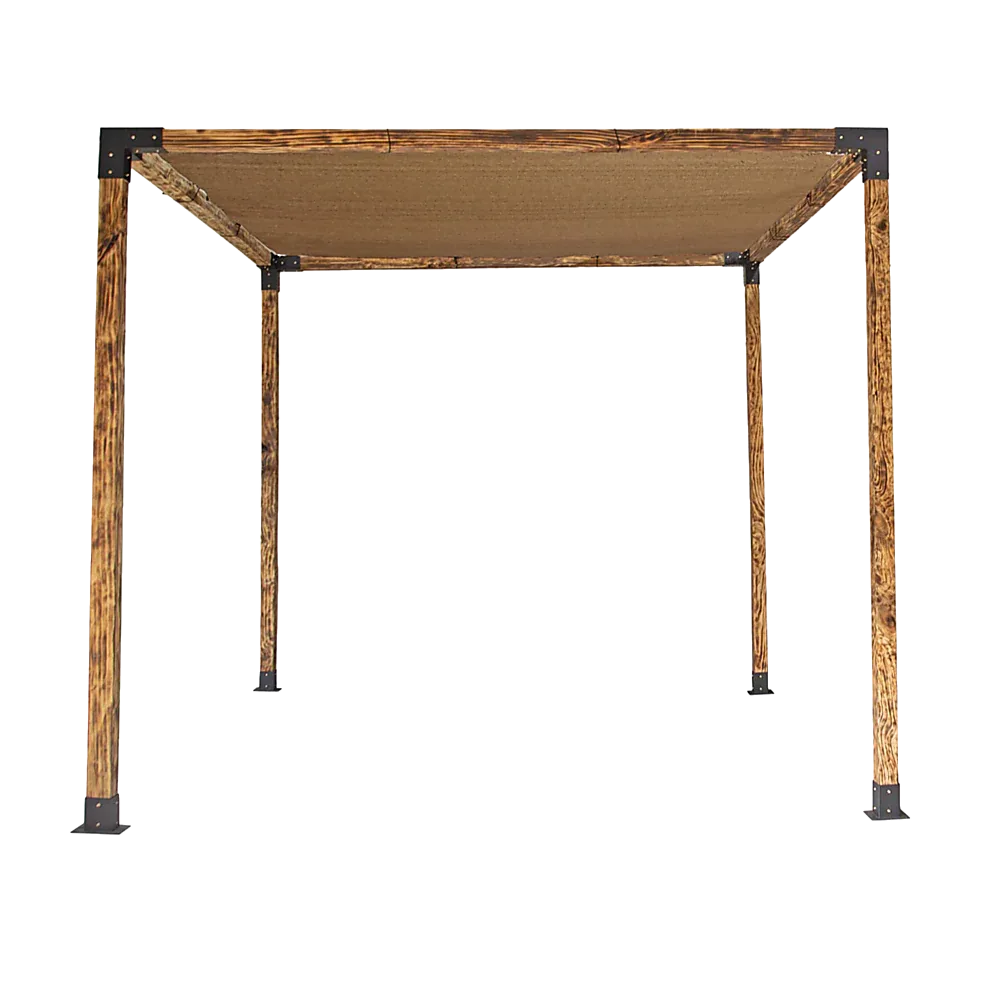 Roof Pergola Gazebo Shed Matte Black Steel Brackets and Coffee Screen DIY Kits - Mekamart Australia
