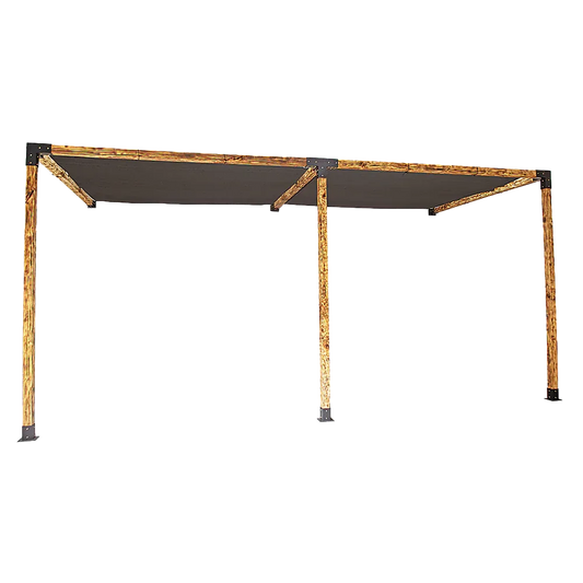 Roof Pergola Gazebo Shed Matte Black Steel Brackets and Black Screens DIY Kits - Mekamart Australia