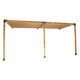 Roof Pergola Gazebo Shed Matte Black Steel Brackets and Coffee Screens DIY Kits - Mekamart Australia