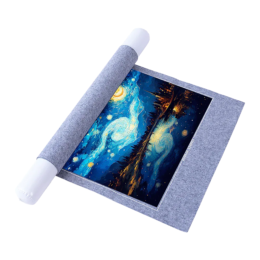 Puzzles Rollers 2 Sets Table Jigsaw Puzzles Felt Mat Board Inflator Puzzle Blanket - Mekamart Australia