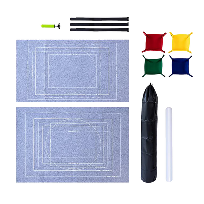 Puzzles Rollers 2 Sets Table Jigsaw Puzzles Felt Mat Board Inflator Puzzle Blanket - Mekamart Australia