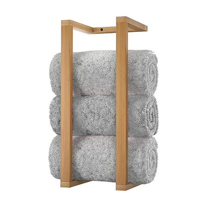 Wall Towel Rack for Rolled Towels Bathroom Storage - Mekamart Australia