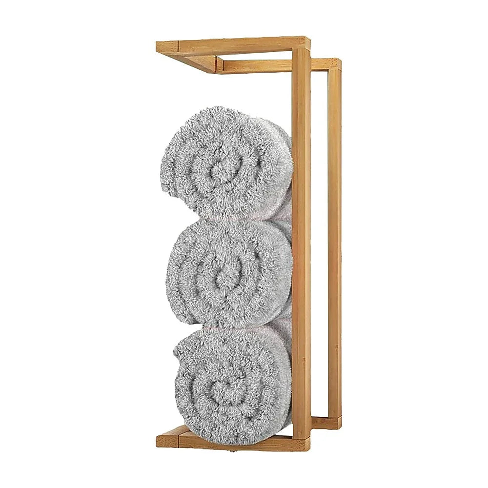 Wall Towel Rack for Rolled Towels Bathroom Storage - Mekamart Australia