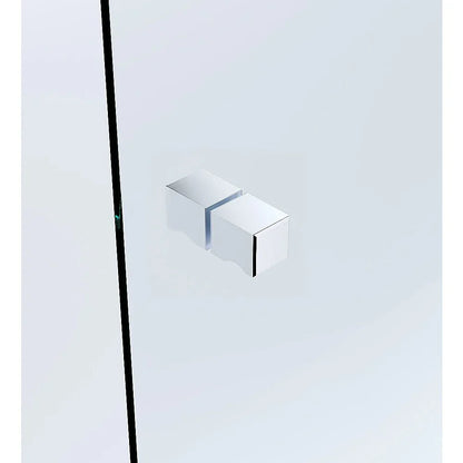 Brass Shower Door Square knob Handle in Chrome - Mekamart Australia