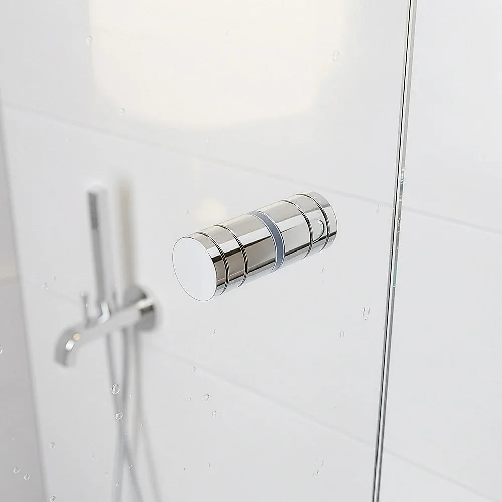 Brass Shower Door Round Knob Handle in Chrome - Mekamart Australia
