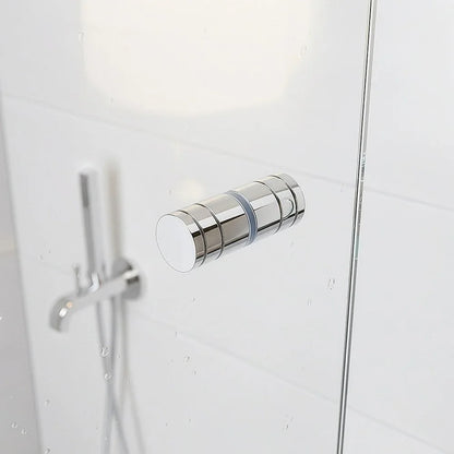Brass Shower Door Round Knob Handle in Chrome - Mekamart Australia
