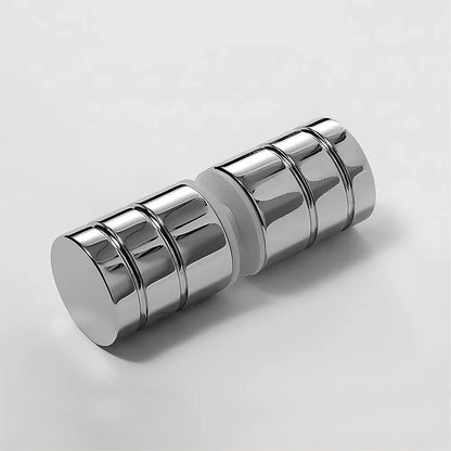 Brass Shower Door Round Knob Handle in Chrome - Mekamart Australia