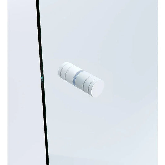 Brass Shower Door Round Knob Handle in White - Mekamart Australia