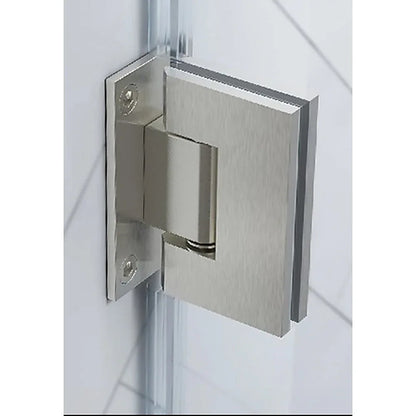 90° Brass Glass Shower Door L-Hinge in Gold - Mekamart Australia