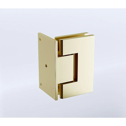 90° Brass Glass Shower Door L-Hinge in Gold - Mekamart Australia