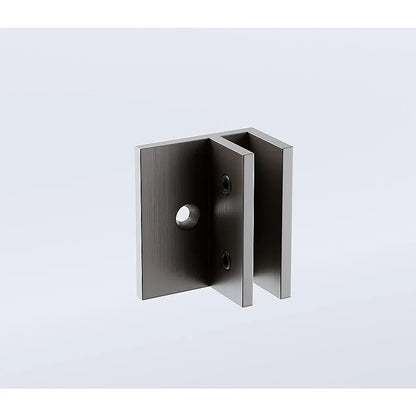 Glass-to-wall/floor Shower Screen F-bracket in Gunmetal - Mekamart Australia
