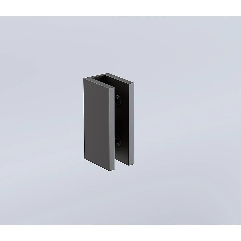 Glass-to-wall/floor Shower Screen U-bracket in Black - Mekamart Australia
