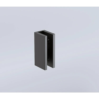 Glass-to-wall/floor Shower Screen U-bracket in Black - Mekamart Australia