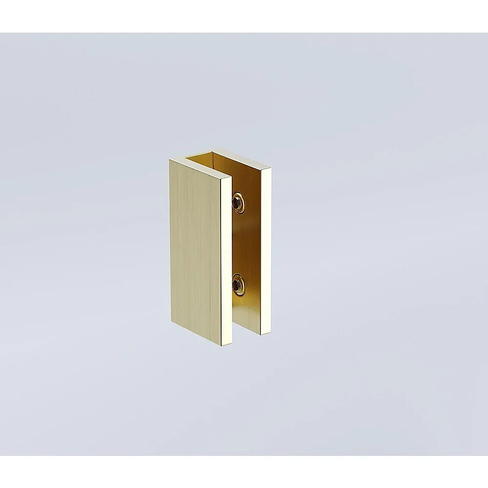 Glass-to-wall/floor Shower Screen U-bracket in Gold - Mekamart Australia