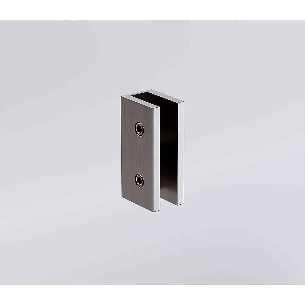Glass-to-wall/floor Shower Screen U-bracket in Gunmetal - Mekamart Australia
