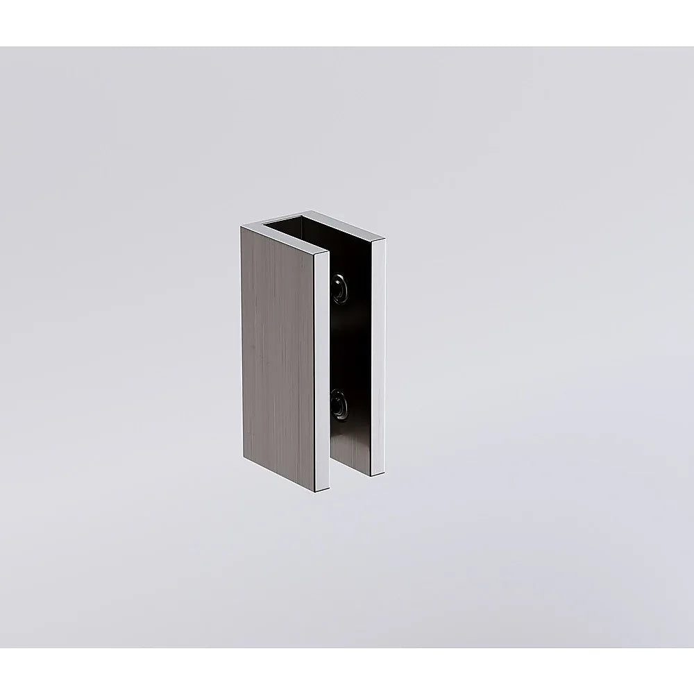 Glass-to-wall/floor Shower Screen U-bracket in Gunmetal - Mekamart Australia