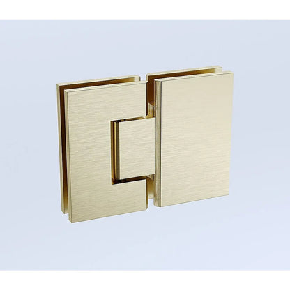 180 Degree Stainless steel Glass to Glass Shower Door Hinge in Gold - Mekamart Australia