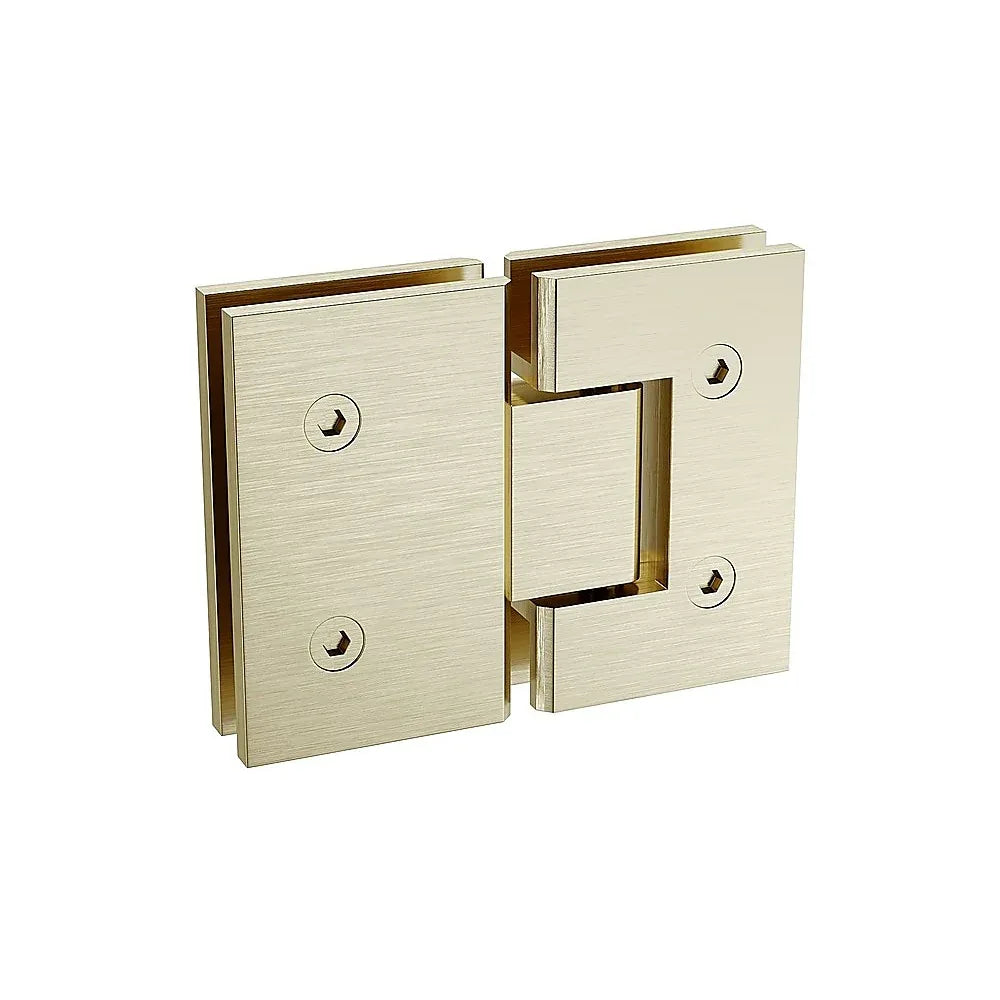 180 Degree Stainless steel Glass to Glass Shower Door Hinge in Gold - Mekamart Australia