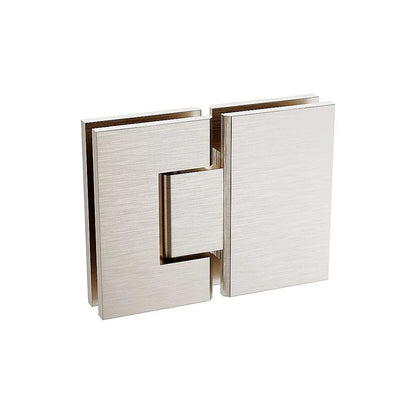 180 Degree Stainless steel Glass to Glass Shower Door Hinge in Nickel - Mekamart Australia