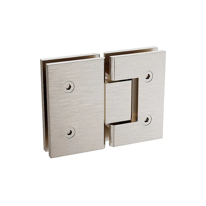 180 Degree Stainless steel Glass to Glass Shower Door Hinge in Nickel - Mekamart Australia