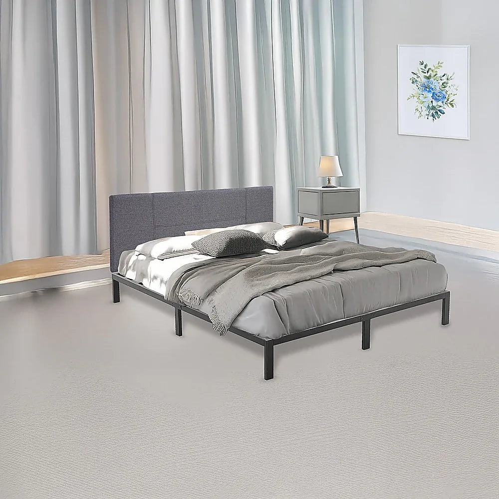 King Full Metal Bed Frame Base – Sturdy Steel Bed Base for Australian Mattress - Mekamart Australia