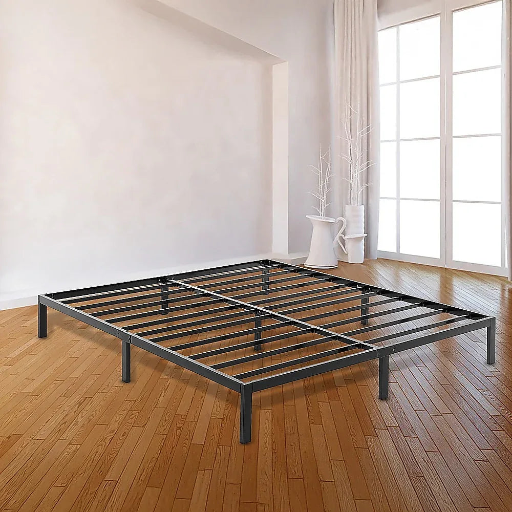 King Full Metal Bed Frame Base – Sturdy Steel Bed Base for Australian Mattress - Mekamart Australia