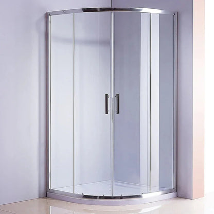 100x100cm Rounded Curved Shower Base in Black - Mekamart Australia