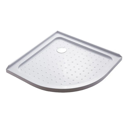 100x100cm Rounded Curved Shower Base in White - Mekamart Australia