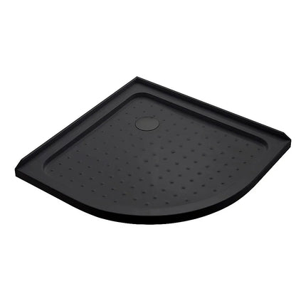 90x90cm Rounded Curved Shower Base in Black - Mekamart Australia
