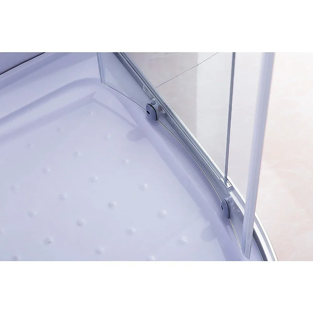 90x90cm Rounded Curved Shower Base in White - Mekamart Australia